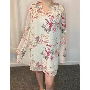 Loveriche Floral Tunic/Dress for Women